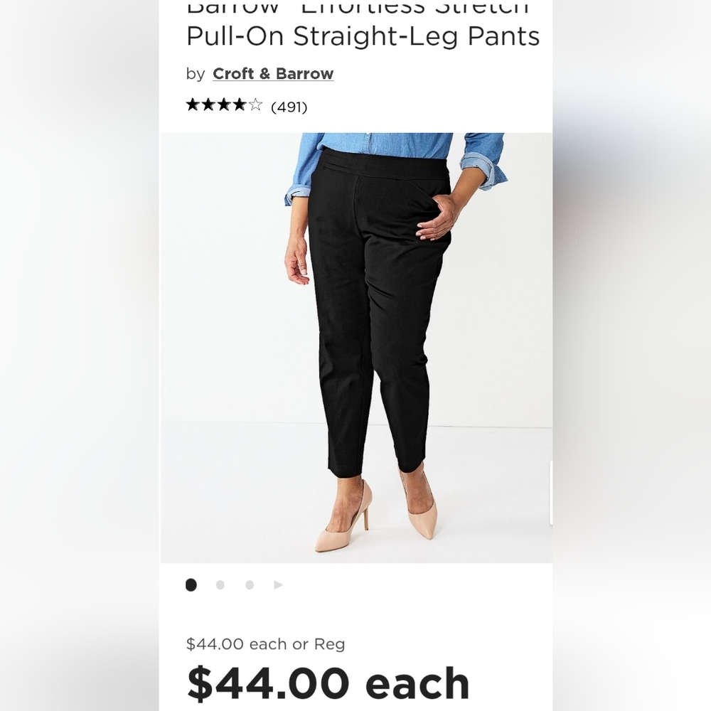 Croft and Barrow effortless stretch pant